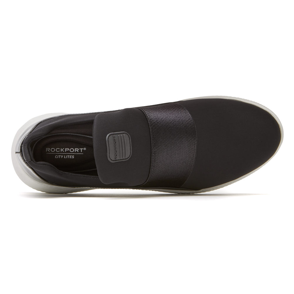 Rockport Slip-Ons Dame Svart - City Lites Robyne - PWLI69125